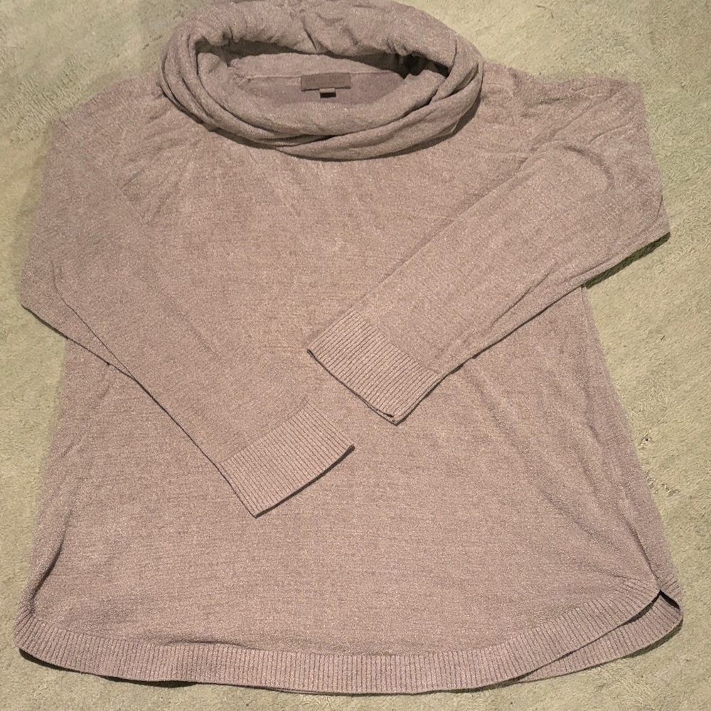 Barefoot Dreams Women's Cowl Neck Sweater in Light Beige
